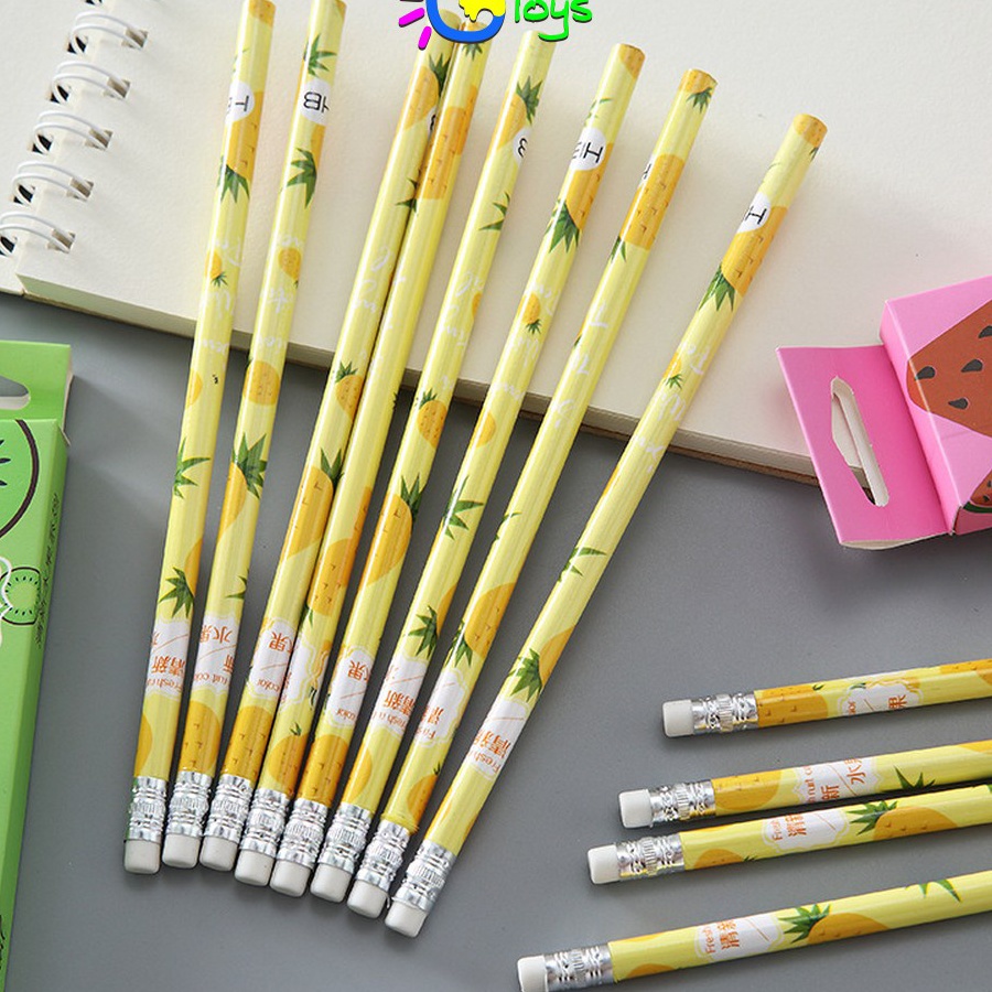 

Bayar Di Tempat CR-A49 Pensil Kayu Set 12IN1 Motif Buah Dengan Penghapus Praktis / Pensil 12pcs Alat Tulis Sekolah Pencil Fruits With Eraser Import ➦✫✢