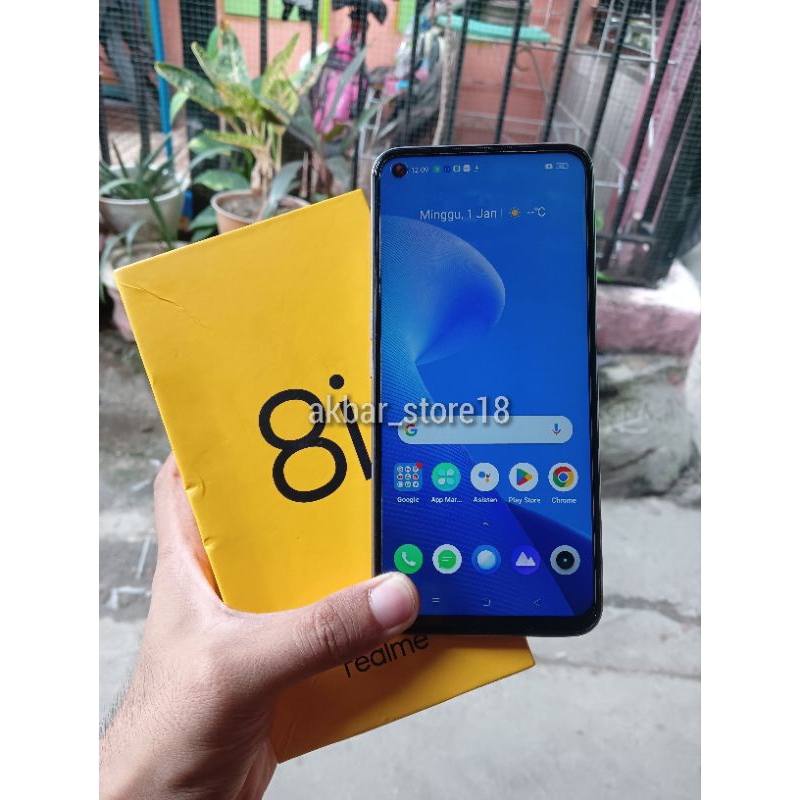 Hp Realme 8i fullset, no minus (6+6/128)