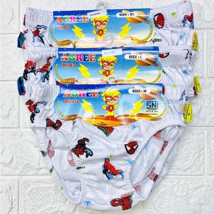 CELANA DALAM AGREE KIDS CA18 SPIDERMAN