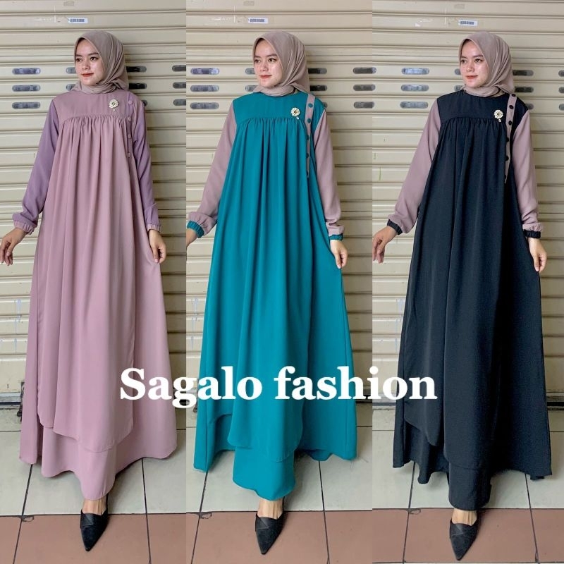 Gamis polos premium gamis rempel susun gamis gamis polos