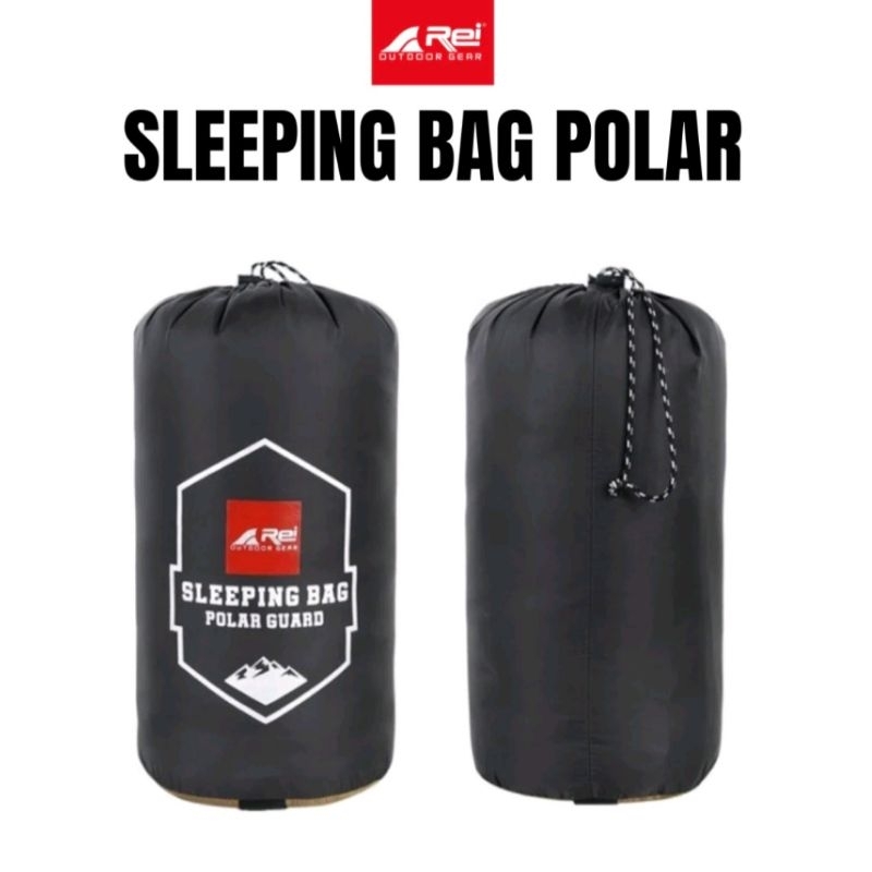 SLEEPING BAG TIKAR + POLAR AREI OUTDOOR GEAR BLK - KANTONG TIDUR REI