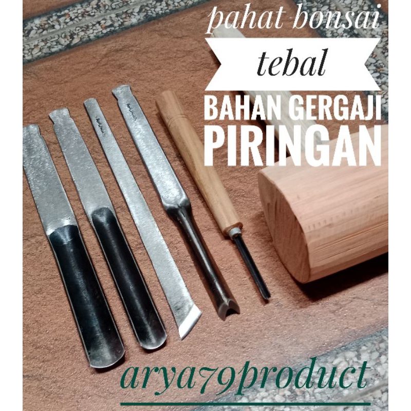 pahat bonsai atau tatah ukir tebal kualitas super