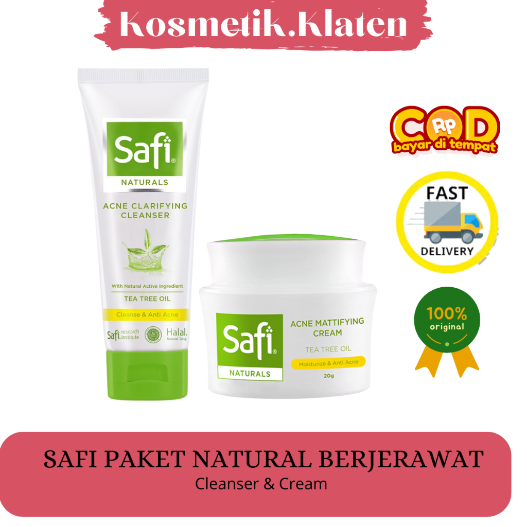[COD] Paket Safi White Natural Anti Acne Series