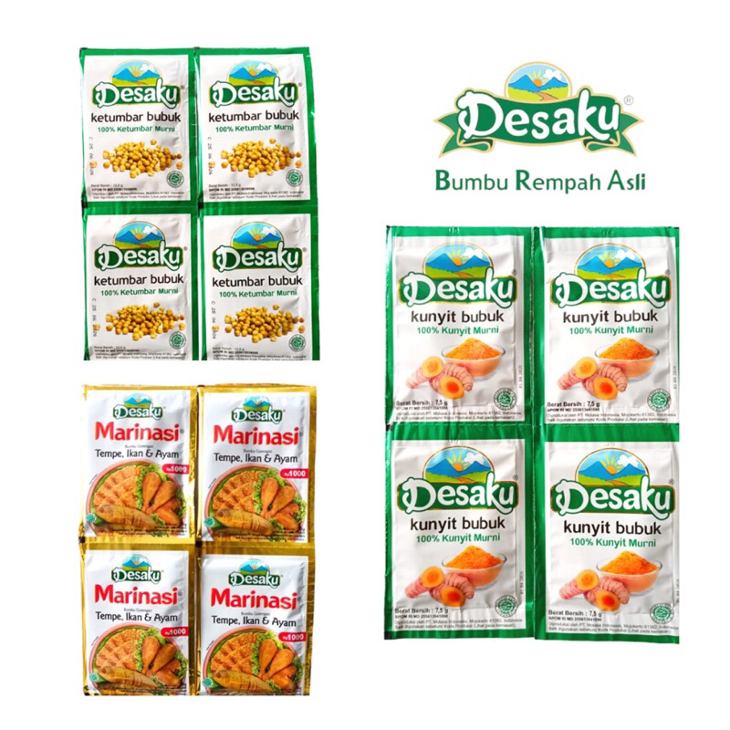 

DESAKU Bumbu 1 Renteng All Varian Rasa Gorengan Marinasi Ayam Tempe Ikan Ketumbar Kunyit Ladaku