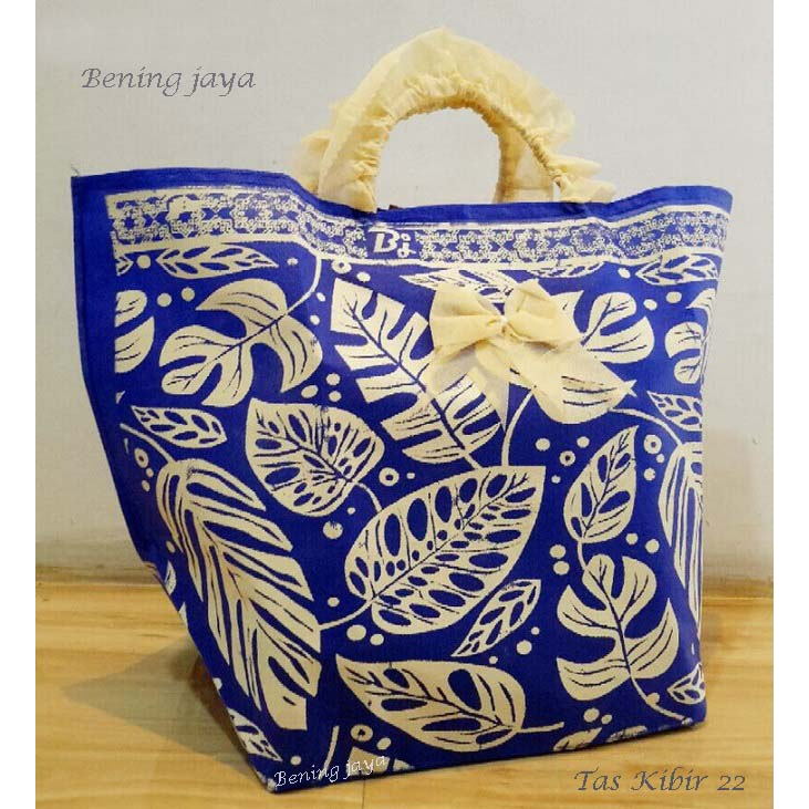 

Tas Hajatan Goodie Bag Kibir 22 Daun Biru BCA Handle Cream