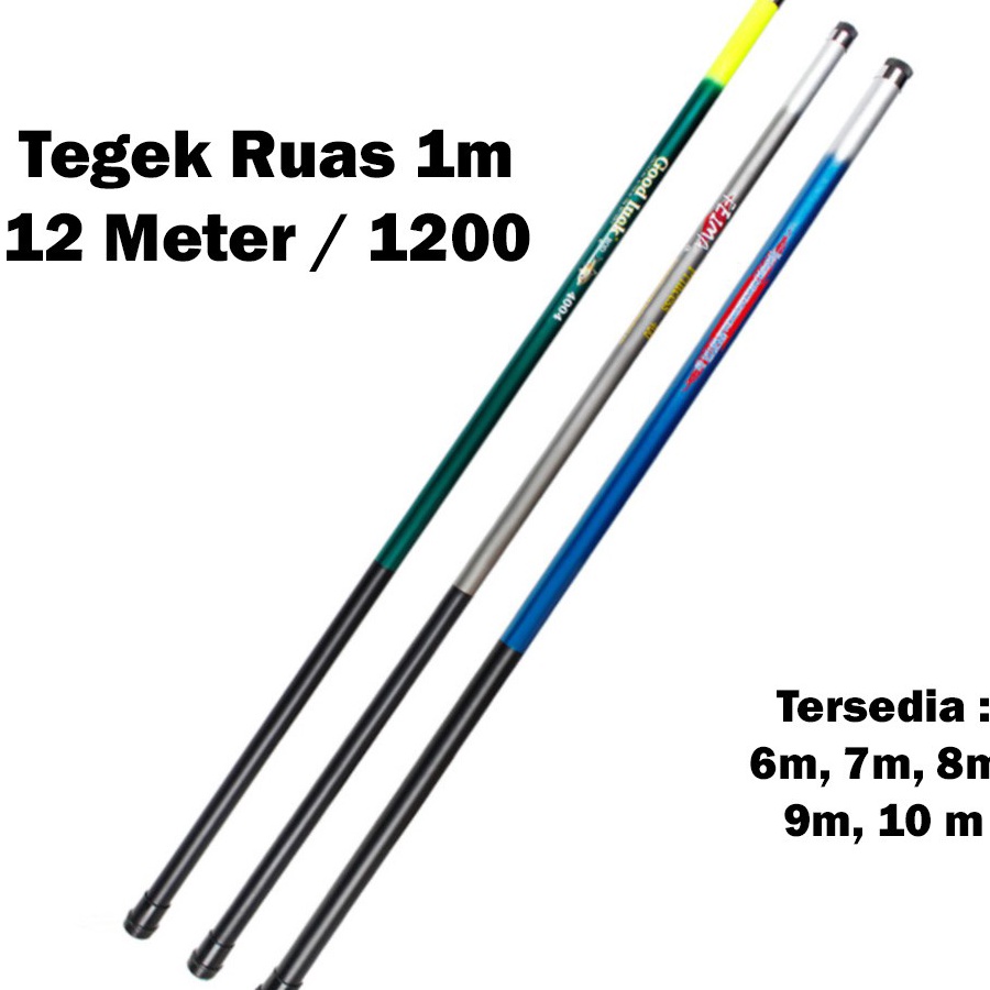 ✱New✱ Joran Tegek 12 Meter 1200 Ruas 1m Giant Flag Bendera Supporter
