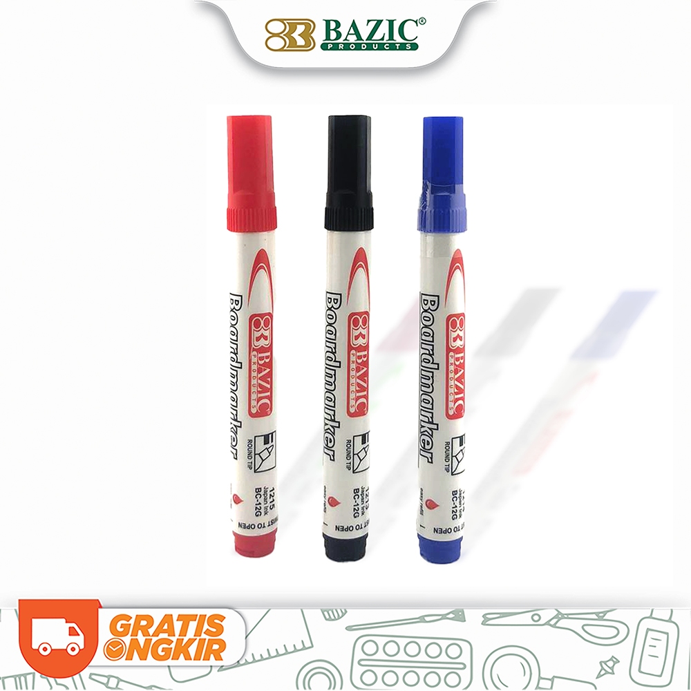 

Bazic Whiteboard Marker Japan Ink (Satuan) - Spidol Papan Tulis
