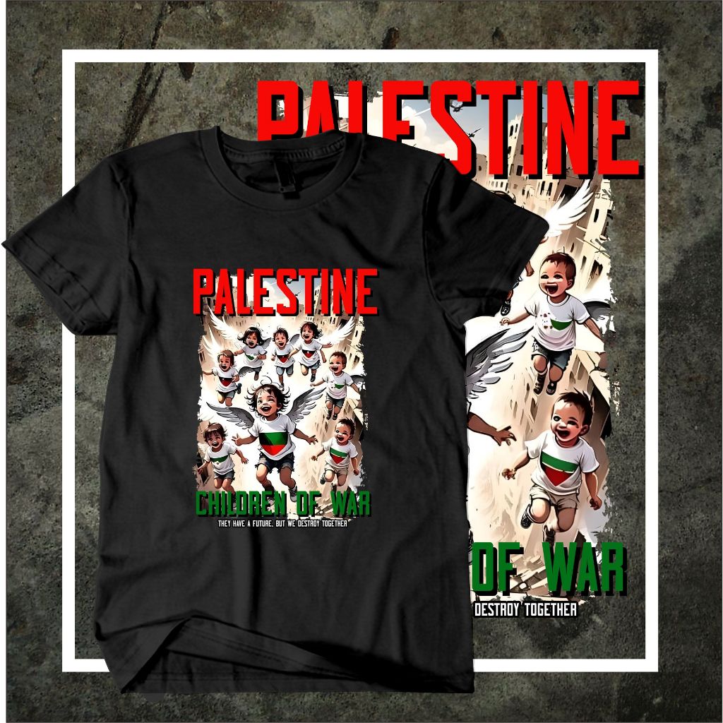 Kaos Palestina / Kaos Child Of War Palestina / Kaos Anak Dewasa