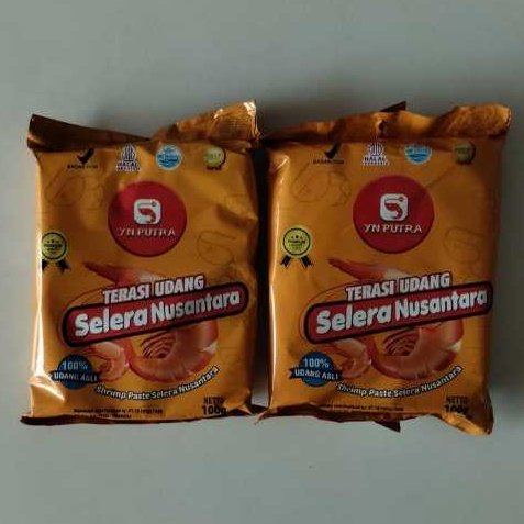 YN PUTRA Terasi Udang Kemasan 100gram/20 pcs Terasi Udang Selera Nusantara