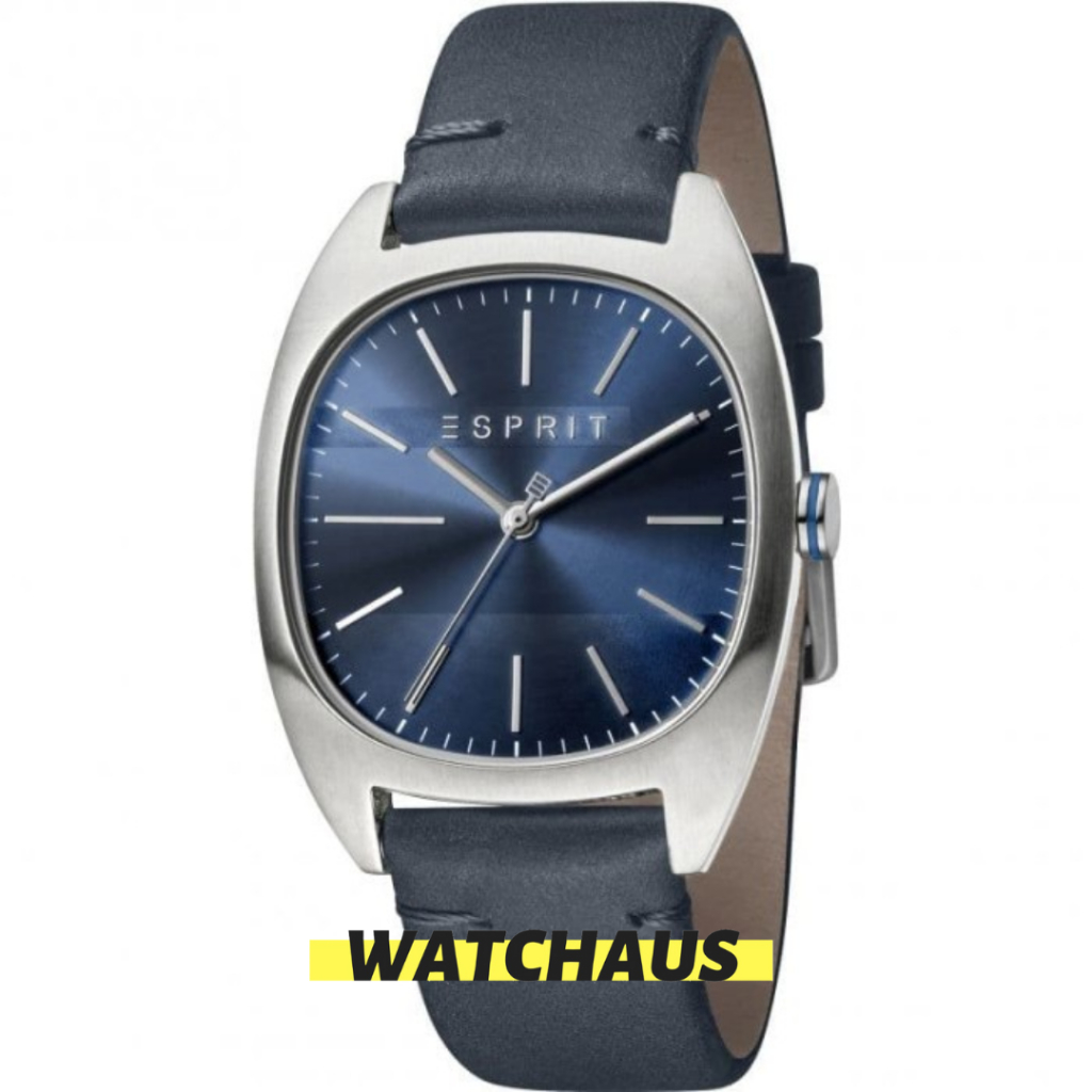 JAM TANGAN PRIA ESPRIT INFINITY ES1G038L0035 ES 1G038L0035 ANALOG SILVER BLUE LEATHER STRAP