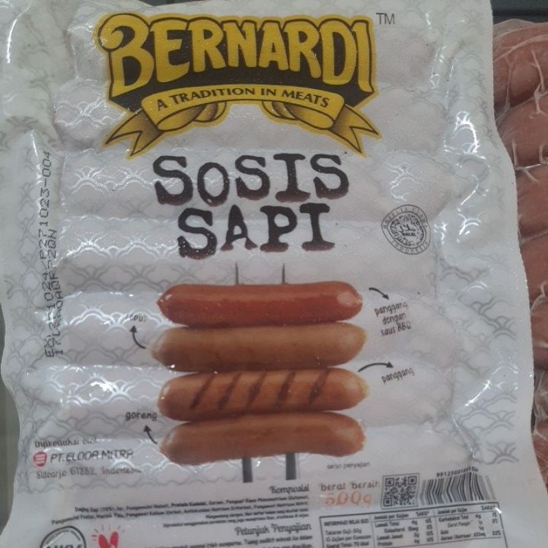 

Bernardi Sosis Sapi 500gr