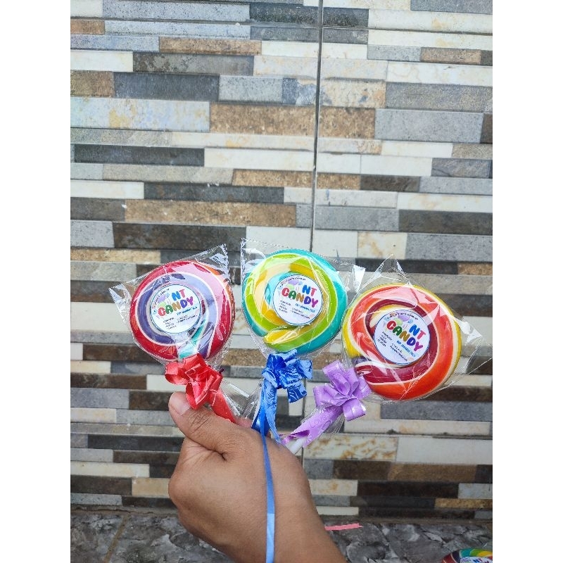 

permen viral lollipop diameter 7 cm bulat.premium