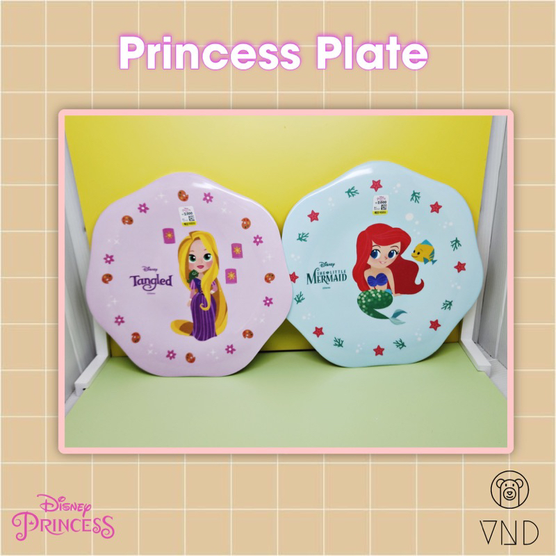 Princess Melamine Plate ORI Korea/ Piring Anak/ Piring Makan