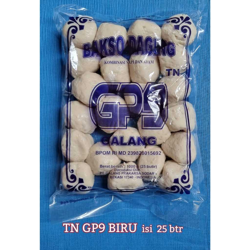 

GALANG TN GP9 BIRU & MERAH ISI 25 BUTIR