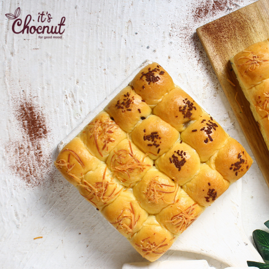 

It's Chocnut - Roti Kasur / Sobek (16 Potong) Isi Cokelat atau Keju Bread Fresh From The Oven