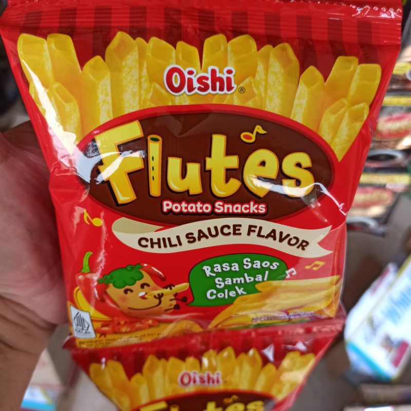 

Makanan Ringan Ekstrudat Kentang Potato Snack Oishi Flutes