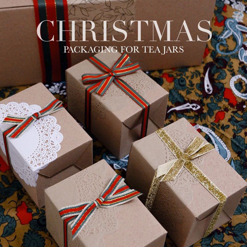 Tea Project 2023 Christmas Tea Jars Packaging Ribbon and Tags | Hampers Natal