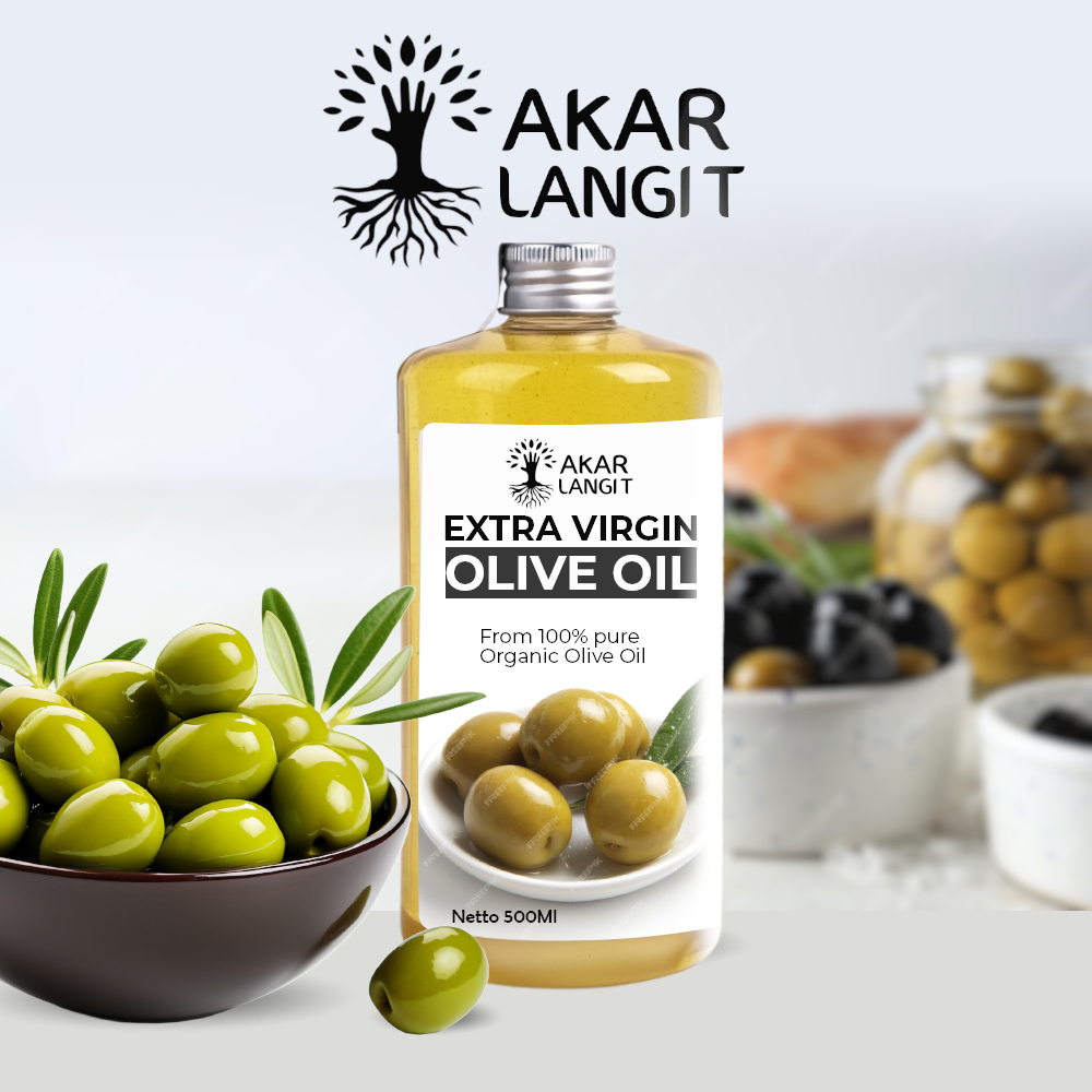 

EXTRA VIRGIN OLIVE OIL 500ML AKARLANGIT / OLIVE OIL / MINYAK ZAITUN UNTUK DIMINUM