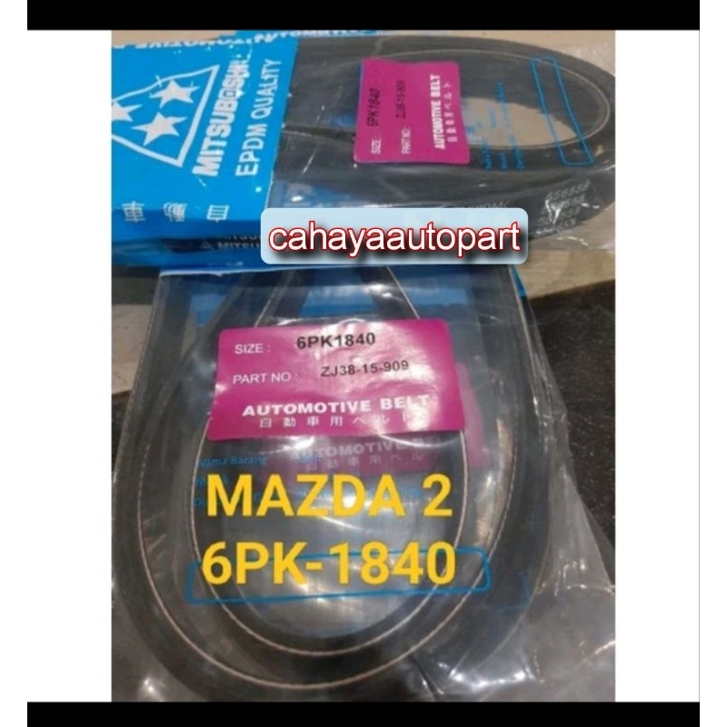Fan Van V Belt Tali Kipas 6pk1840 Mazda 2 6pk-1840