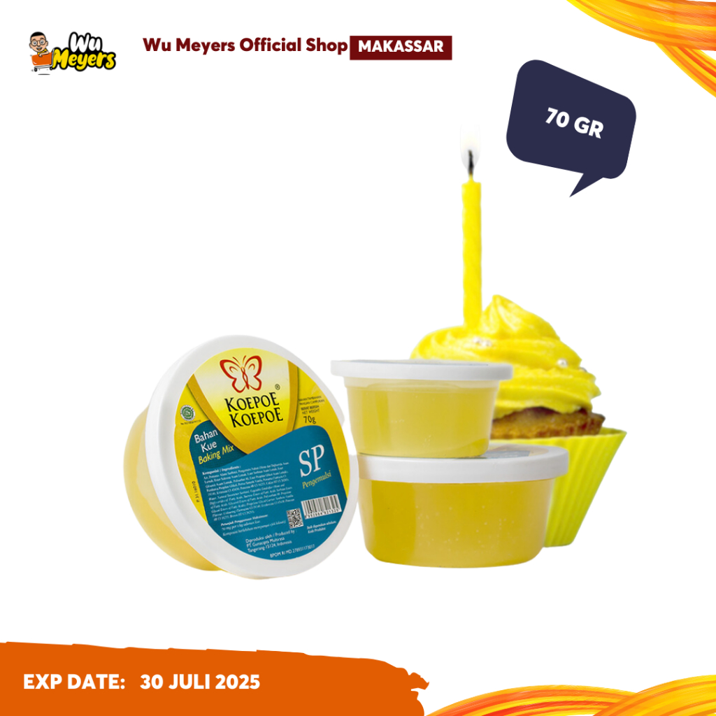 

SP Koepoe Koepoe Bahan Kue 70 gr (1 pack 3pcs) - WuMeyers Makassar