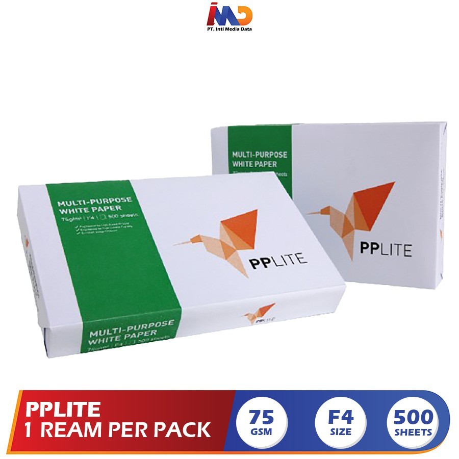

PP Lite Kertas F4 75gr Copier 1 Box (2500 lembar) Kertas HVS
