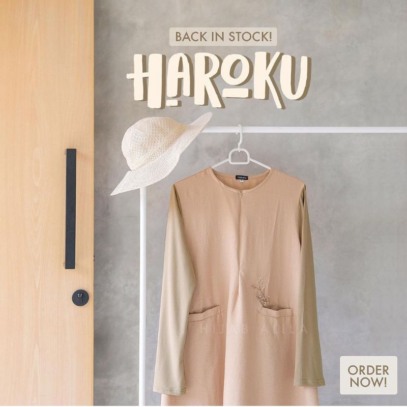 GAMIS HAROKU. KHIMAR HAROKU. by hijab alila
