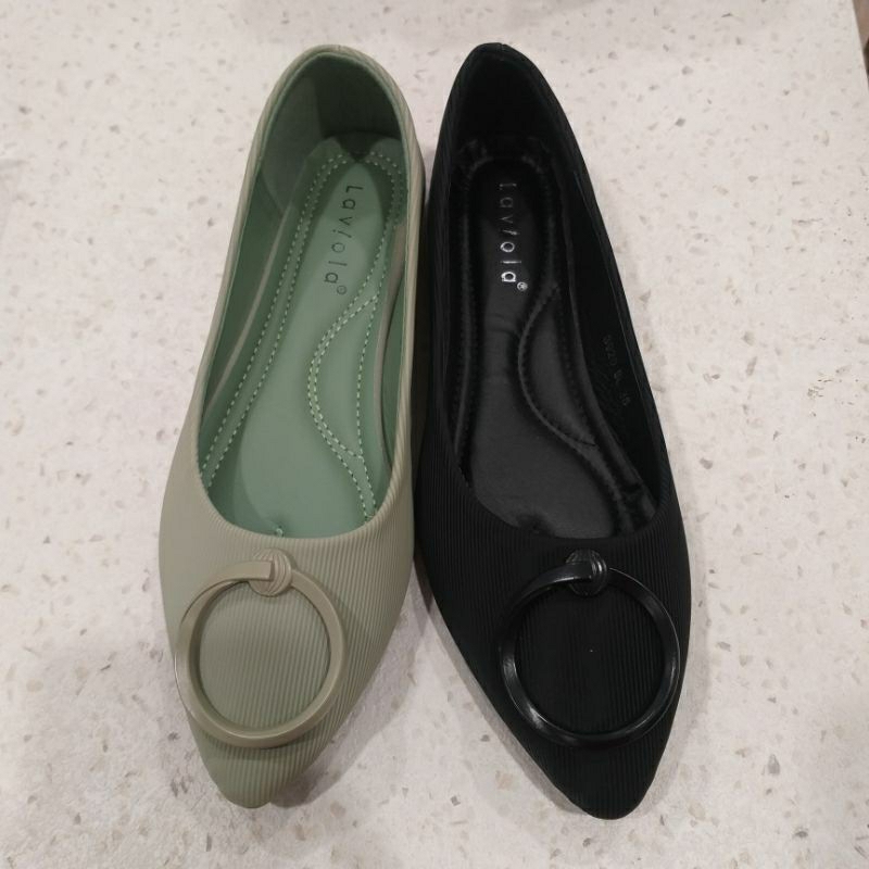 Laviola Flat Shoes Wanita Super Nyaman Ujung Lancip Original Brand Matahari