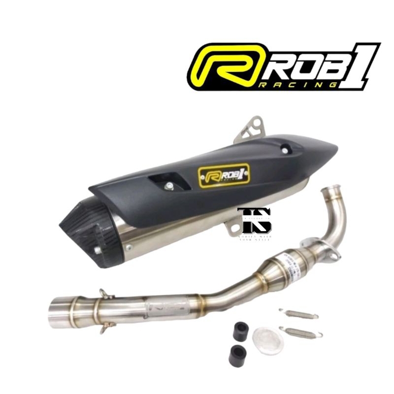 Knalpot Rob 1 Nmax New 2020 / Aerox New Connected V Cup SS Original Rob1 Aerox New // Nmax New
