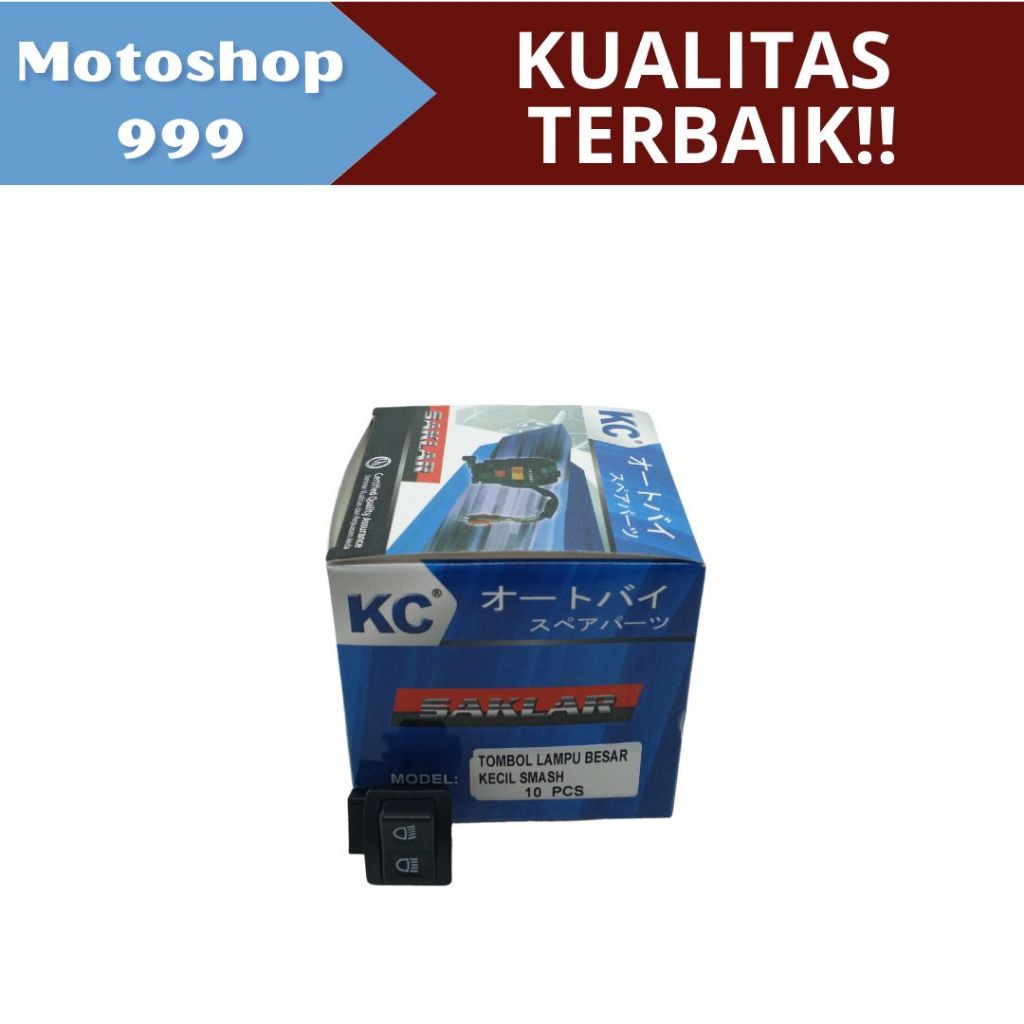 Saklar Tombol Lampu Besar Kecil Smash KC | 1 Kotak Isi 10 pcs