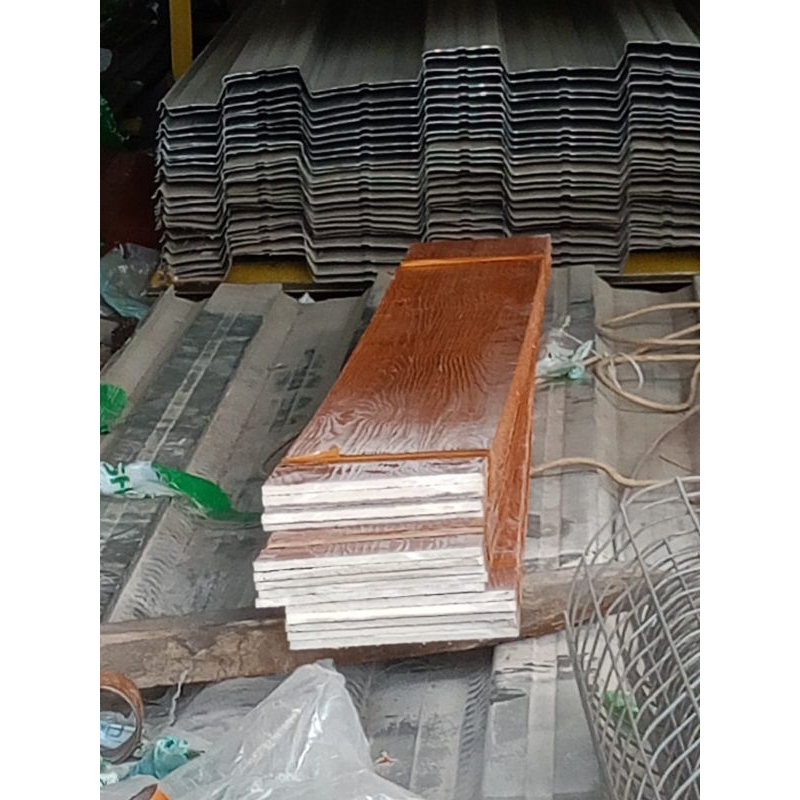 lisplang Papan semen motif serat kayu panjang 2m x lebar 20cm