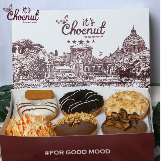 

It's Chocnut - Donuts (1/2 lusin/6 pcs) Beraneka Varian Rasa Donuts Fresh From The Oven