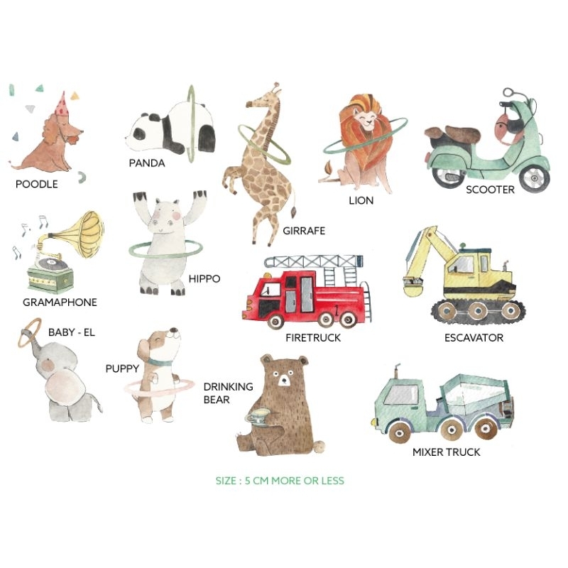 

(Fat Squirrel) Stiker Sablon DIY / Sablon Setrika 6