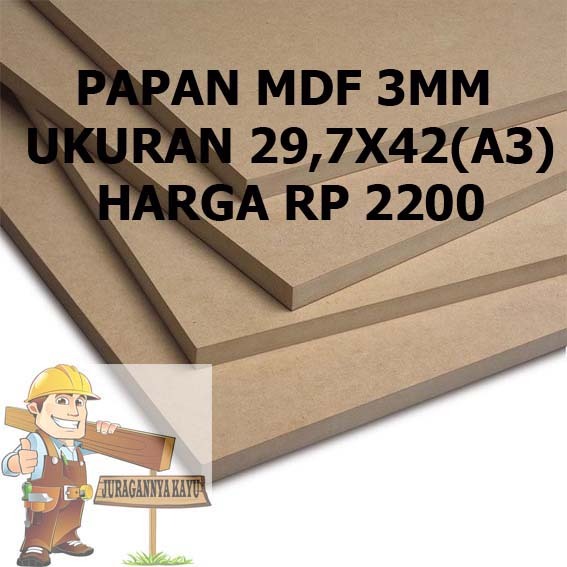 

PAPAN MDF 3MM UKURAN 29,7X42(A3)