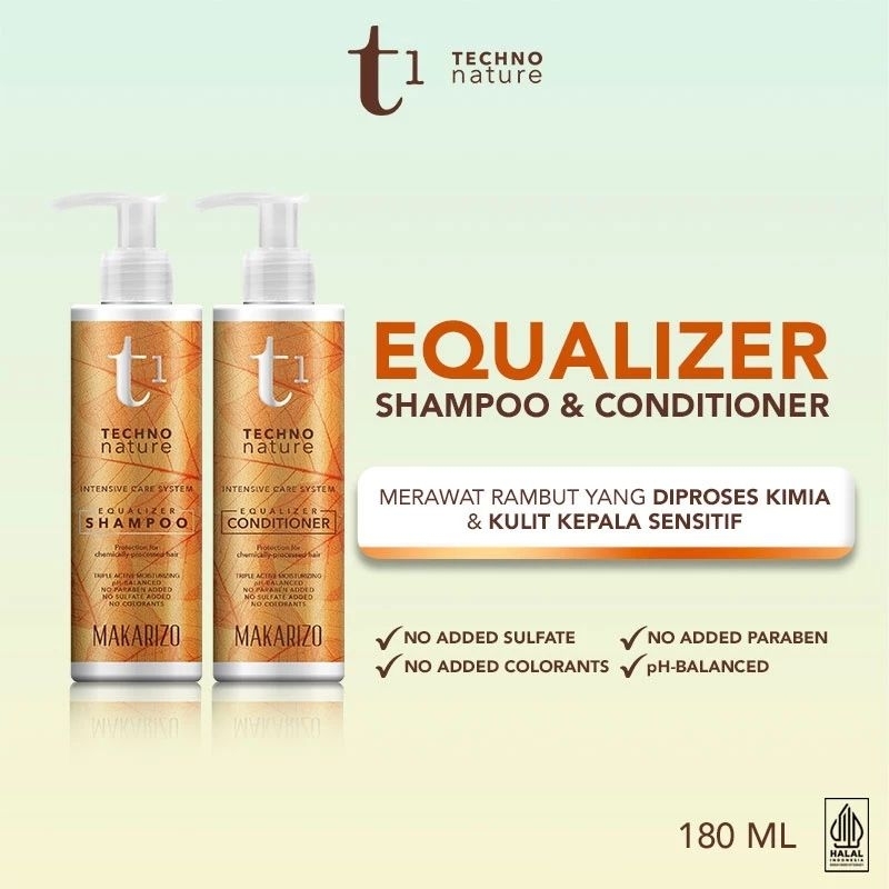 T1 Techno Nature Equalizer Shampoo & Conditioner 180 ml