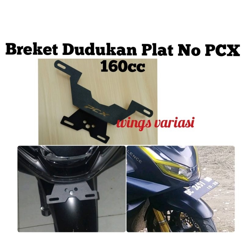 Kumis Plat Nomor PCX 160CC/Breket Plat No PCX 160CC/Dudukan Plat No PCX 160CC