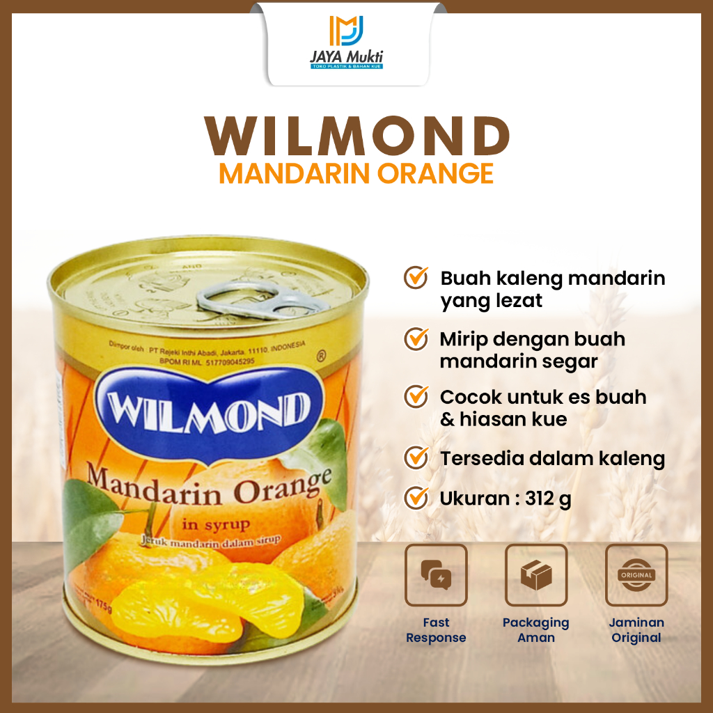 

Wilmond Mandarin Orange 312Gr Buah Kaleng Segar Higienis