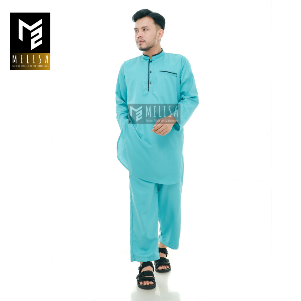 Baju Koko Pria Setelan Kurta Pakistan Lengan Panjang Bahan Katun Toyobo Koko Muslim Dewasa Remaja Pr