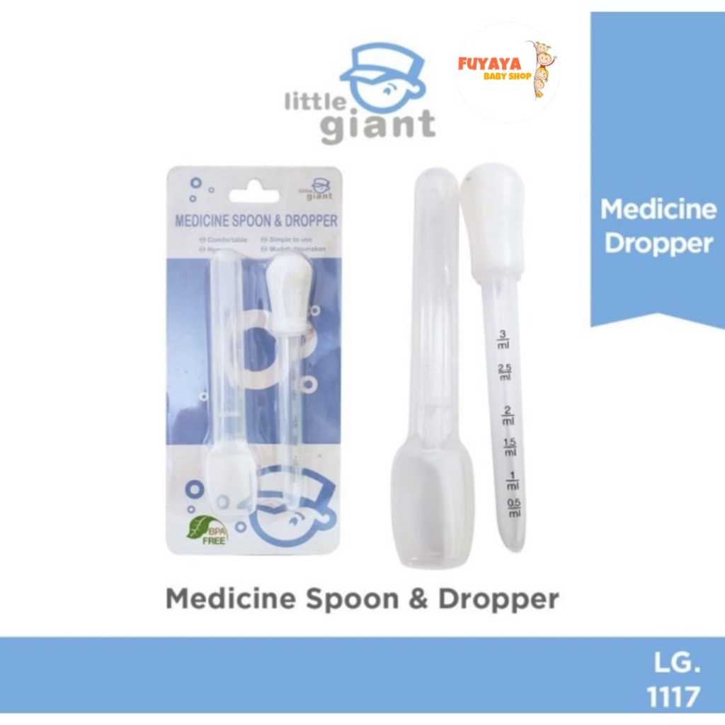 Little Giant LG 1117 Medicine Feed Spoon & Dropper / Alat Pemberi Obat Untuk Bayi / Infant Dosing Se