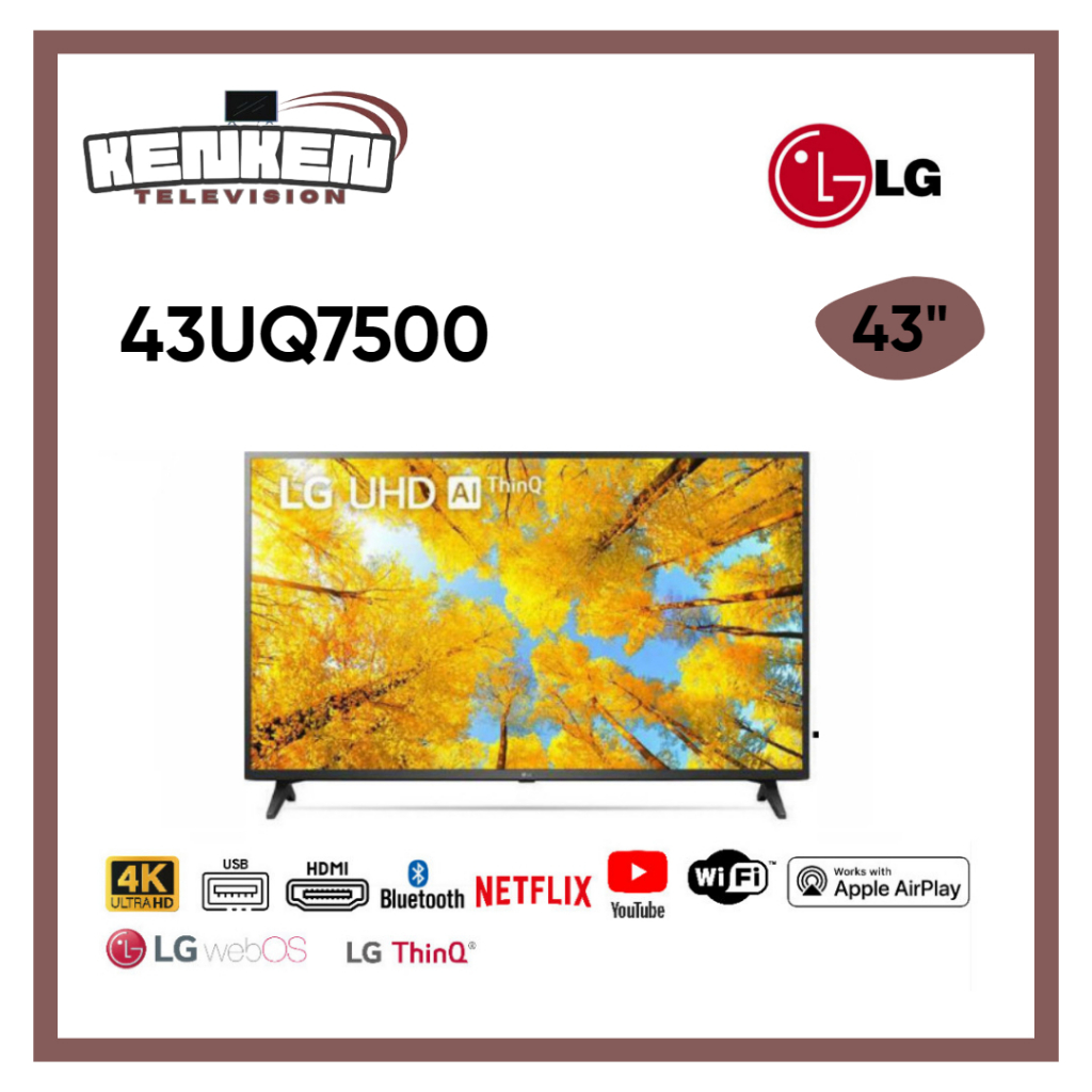 TV LED LG 43UQ7500 / 43UR7500 LED LG 43 Inch Smart TV UHD 4K