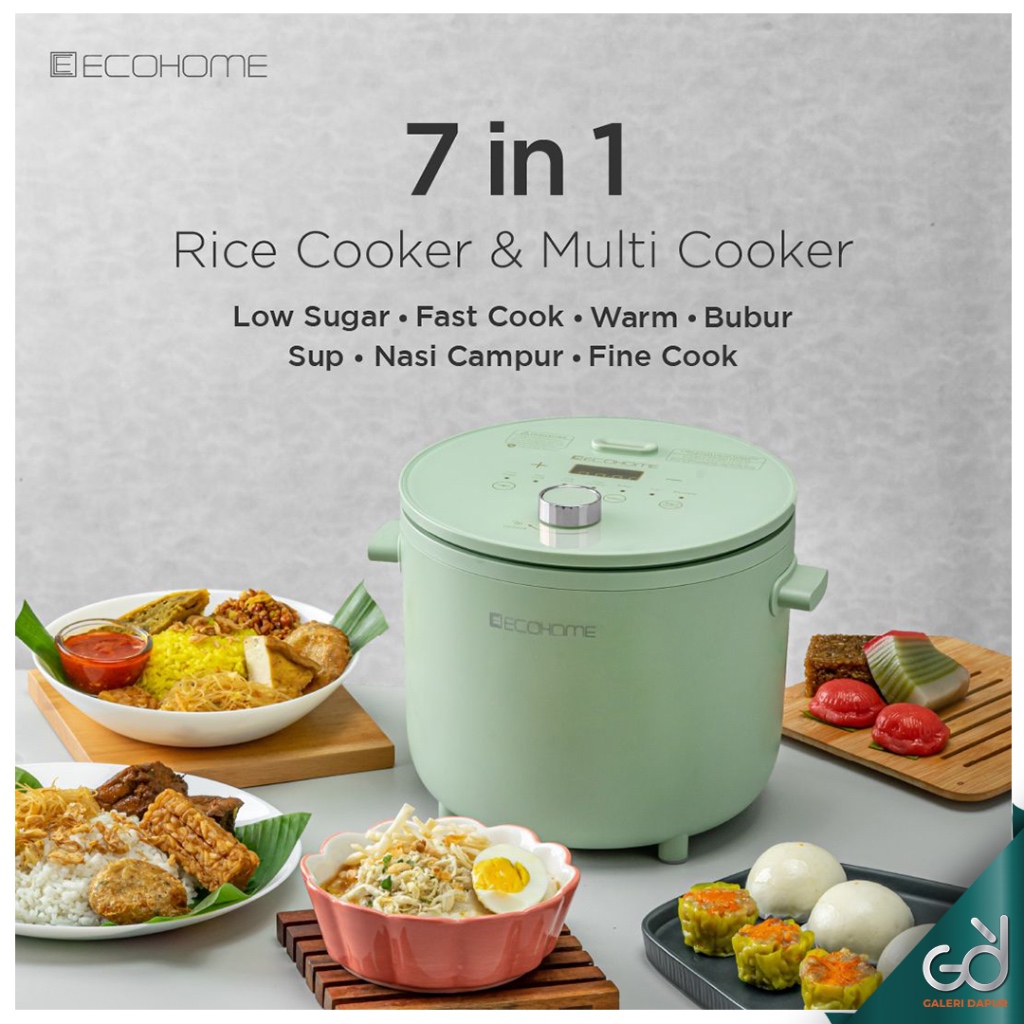 RICE COOKER LOW CARBO | ELS-777 2 LITER | MULTI COOKER | ECOHOME