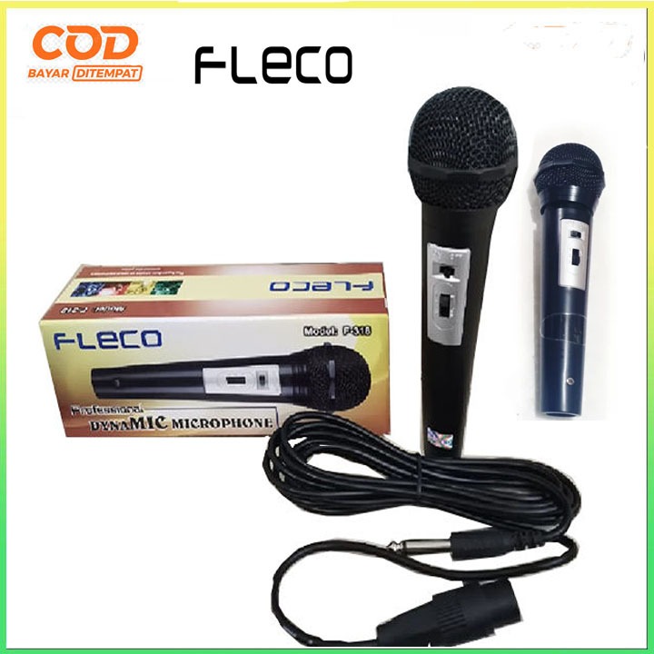 Kabel Fleco F-317 Original - Microphone Murah Fleco F-317 MIC MURAH 1 SET