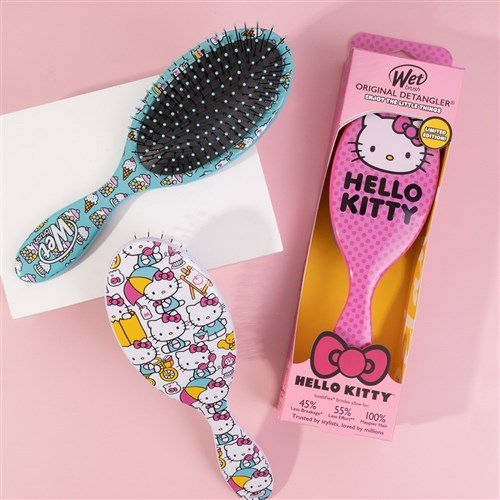 WET BRUSH OG DETANGLER HELLO KITTY #BWRHELLOKJB BUBBLE GUM BLUE