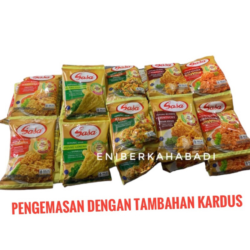 

Tepung Sasa Aneka Rasa exp Juni 2025 1 Renceng isi 10 bungkus x70 gram