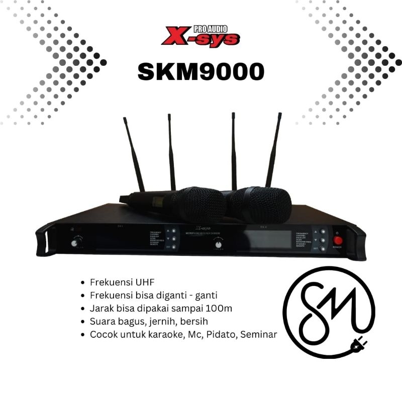 Microphone Wireless X-Sys SKM9000 SKM-9000 mic Professional Xsys