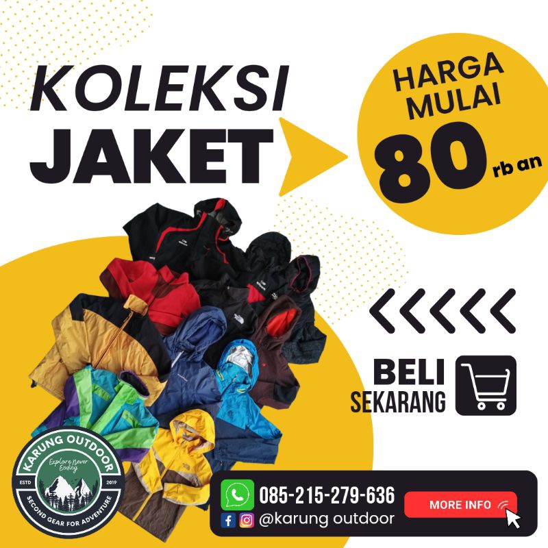 Jaket Outdoor Second Bekas