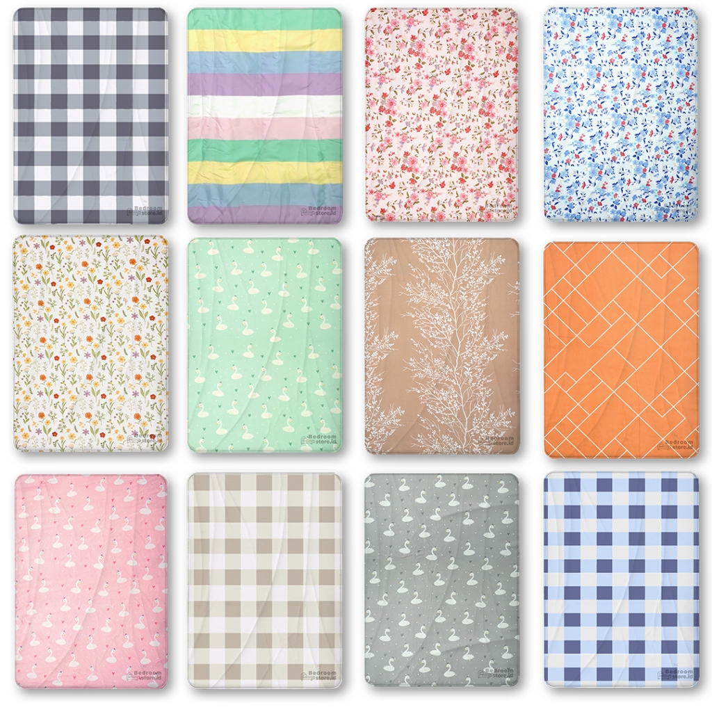 Sarung Kasur Resleting 180x200x T 25/30/35Cm
