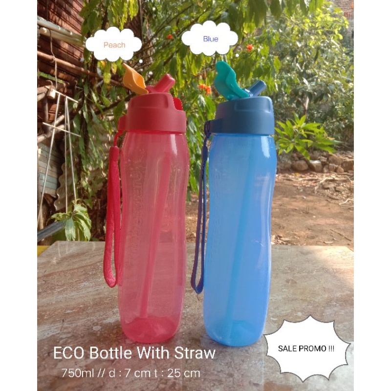 ECO bottle with straw promo terbaru November 2023 1pcs ORI Tupperware