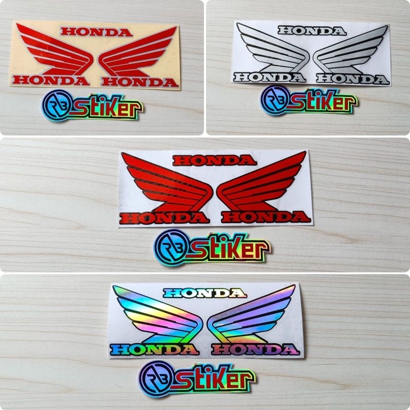 STIKER SAYAP HONDA STIKER LOGO SAYAP MOTOR HONDA
