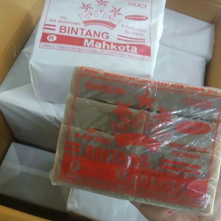 1 pack isi 8 pcs sabun premium, sabun bintang mahkota, sabun coklat, sabun viral, sabun noda, sabun 