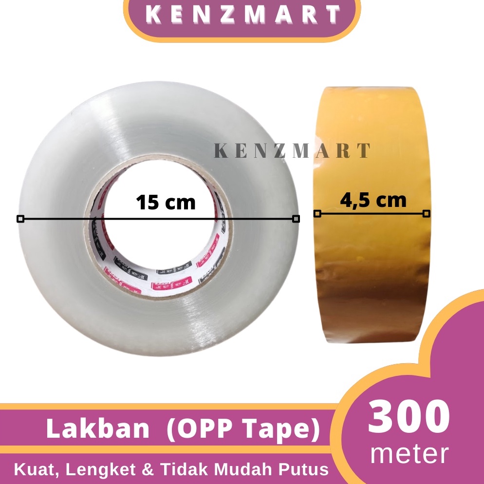 

Best Terlaris.. LAKBAN JUMBO OPP TAPE LAKBAN BENING COKLAT 2 INCH 45MM 300 METER FULL 100 YARD 200 YARD 300 YARD 500 YARD 9AP